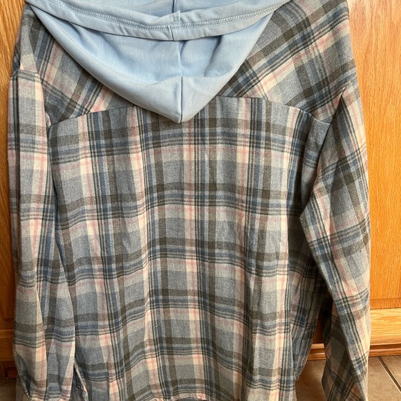 Ladies Hooded Flannel - Picture 4 of 4
